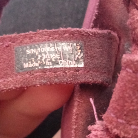 Teva maroon ankle strap outdoor foam sandals 9 - Picture 6 of 7